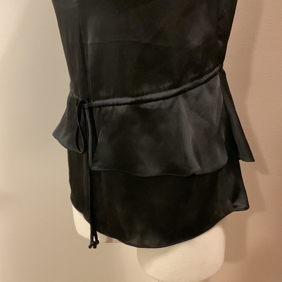 Cynthia Steffe Black Drawstring Sleeveless Top size small - Picture 6 of 10